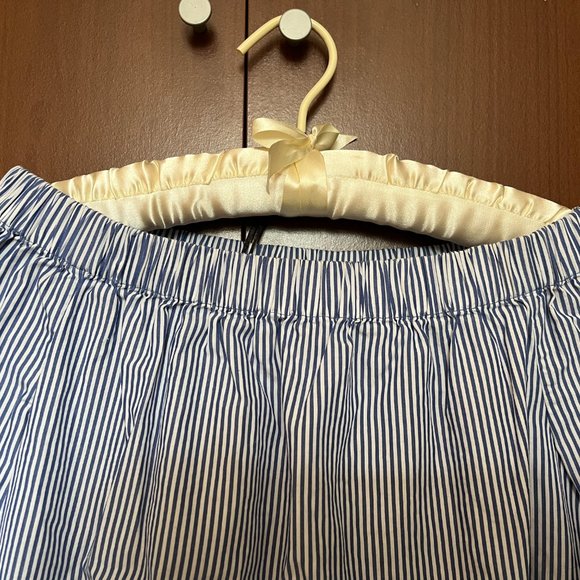 Zara Woman Top Pin-stripe Off the Shoulder 3/4 Sleeve Size S - Picture 4 of 6